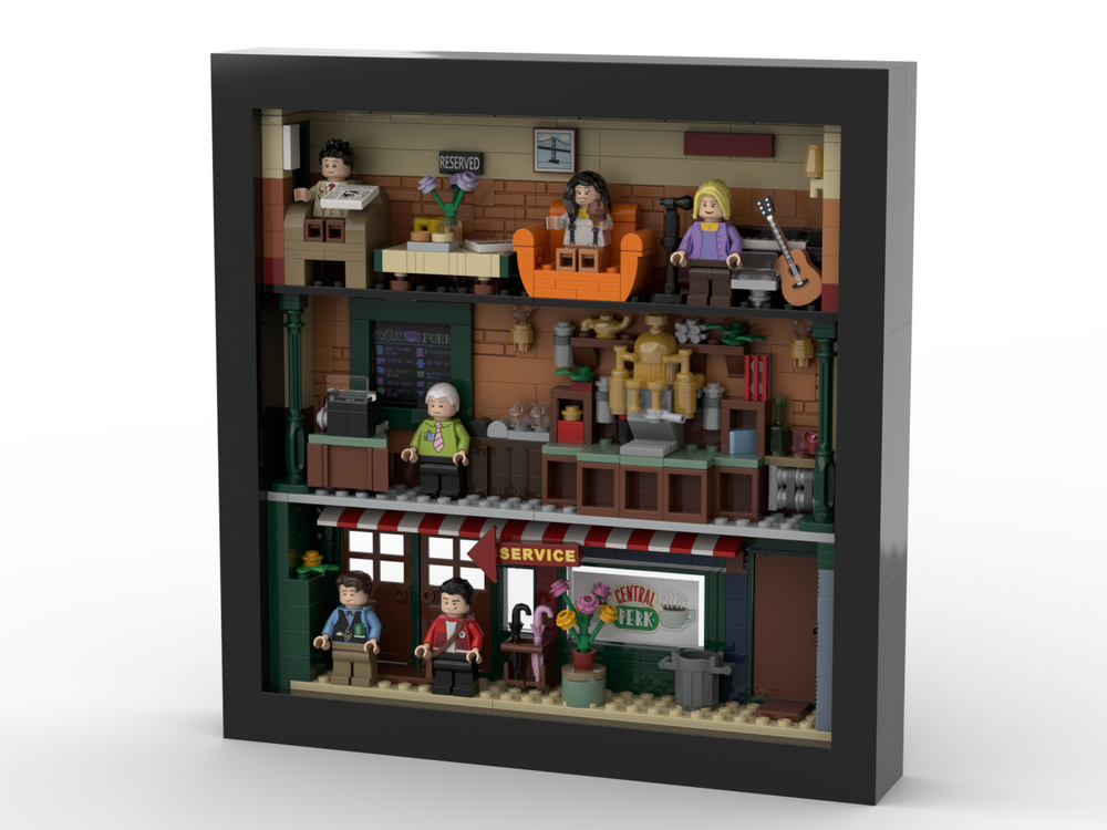 LEGO MOC 21319 FRIENDS Central Perk in photo frame by beewiks