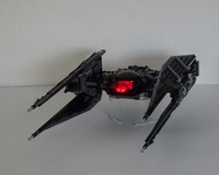 Illuminated Cockpit Mod of Kylo Ren's TIE Fighter 75179
