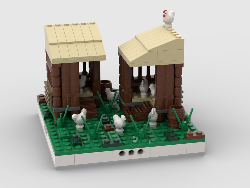 LEGO coop for a Modular Village by gabizon | Rebrickable - Build