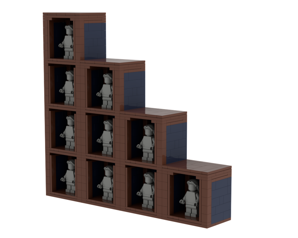 lego minifigure display stand moc