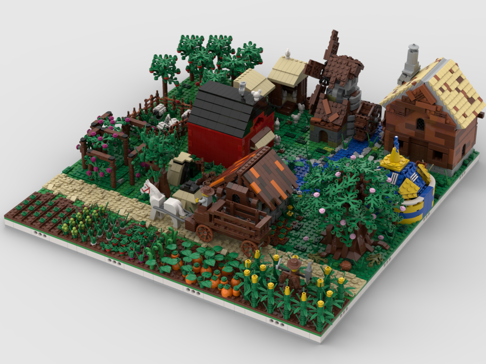 LEGO MOC Modular Village | build from 16 MOCs by | - Build with LEGO