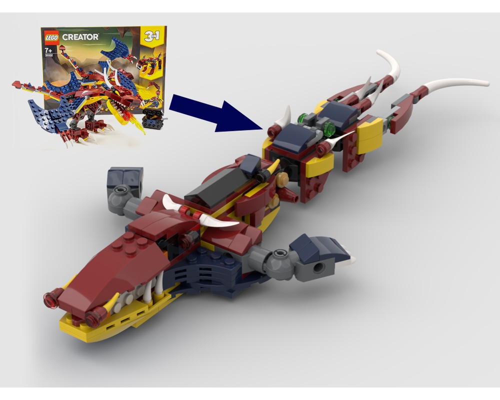 LEGO MOC 31102 Sea monster by gabizon | Rebrickable - Build with LEGO
