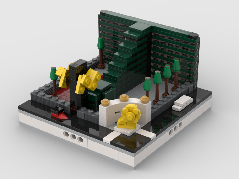 Lego Las Vegas Modular City MOC  build from 12 mini mocs 