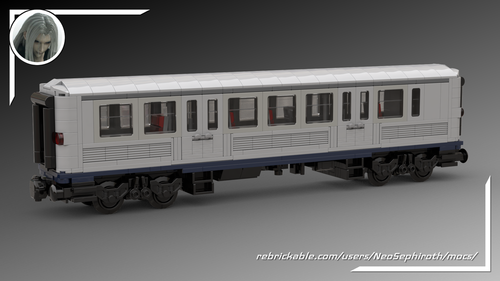LEGO MOC Silberling 2nd class passenger wagon by NeoSephiroth