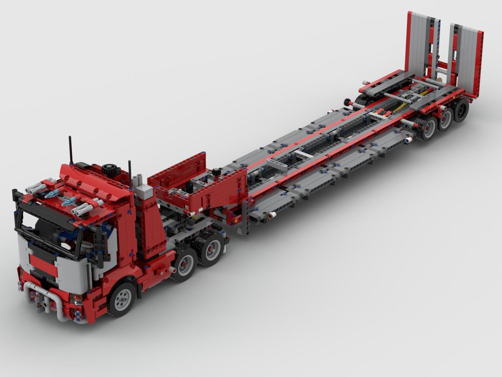 LEGO MOC Heavy Duty Truck & Trailer 42098 C-Model by time-hh | Rebrickable - with LEGO