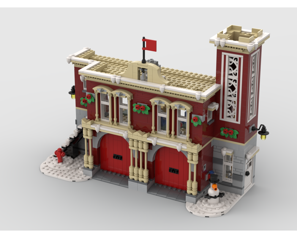 Featured image of post Lego 10263 Moc I bought the 10263 set three times and built a fire station moc out of it