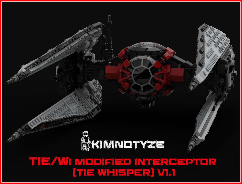 LEGO MOC TIE/wi modified Interceptor (TIE Whisper) by Kimnotyze ...