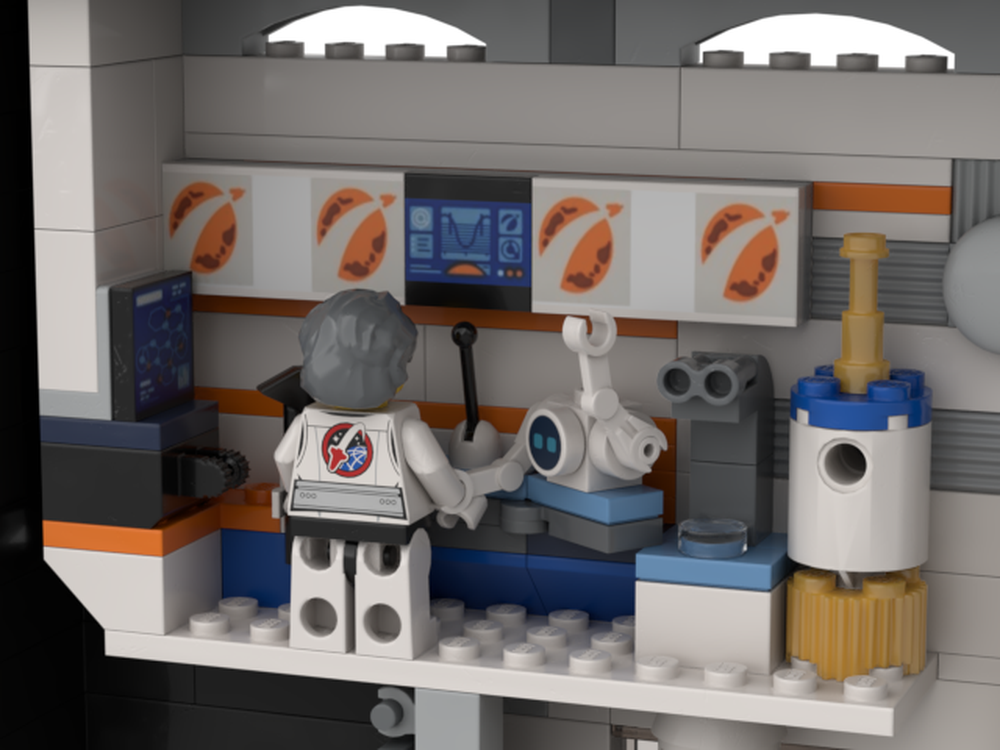 LEGO MOC Space Station in photo frame by beewiks Rebrickable