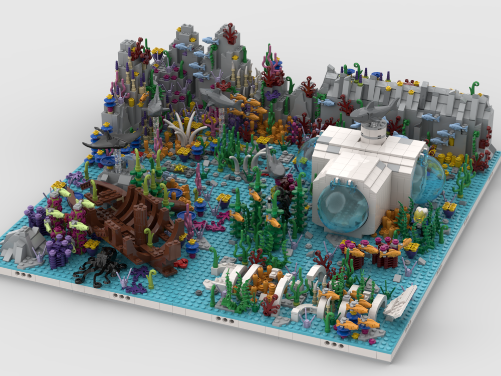 Kilimanjaro Pointer Kæledyr LEGO MOC Modular Ocean | build from 5 MOCs by gabizon | Rebrickable - Build  with LEGO