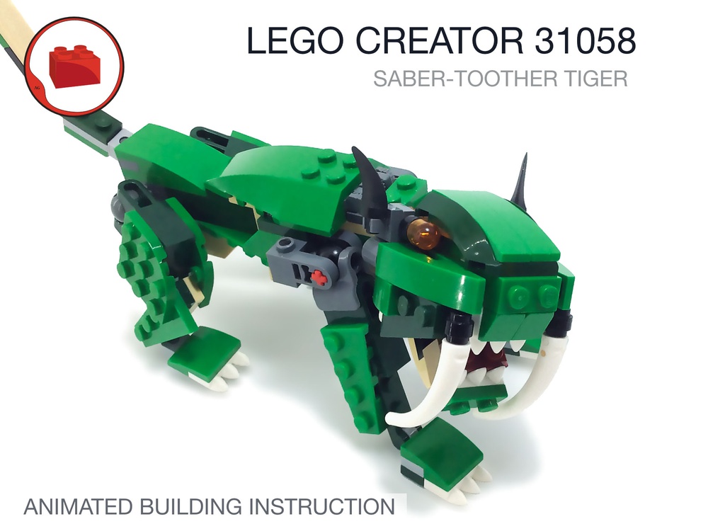 LEGO MOC Lego Creator 31058 - Saber-toothed tiger by Bricks Ideas