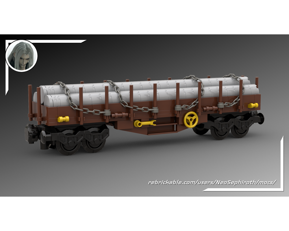 LEGO MOC35132 Flatbed Wagon (Train > 9V > My Own Creation 2020