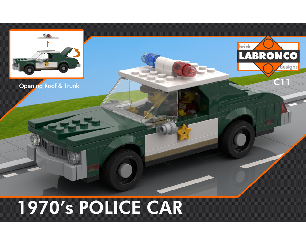 a lego police car