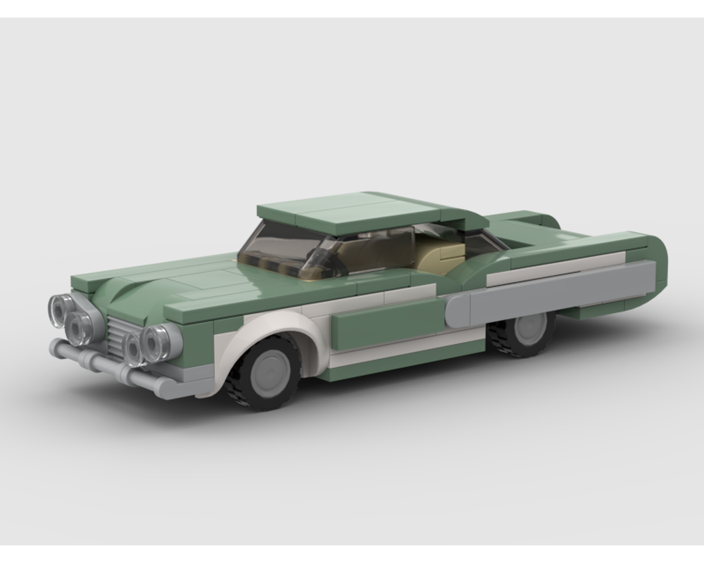 LEGO MOC-35356 1960s Sedan (Original Two-Toned White/Sand Green) (Cars ...