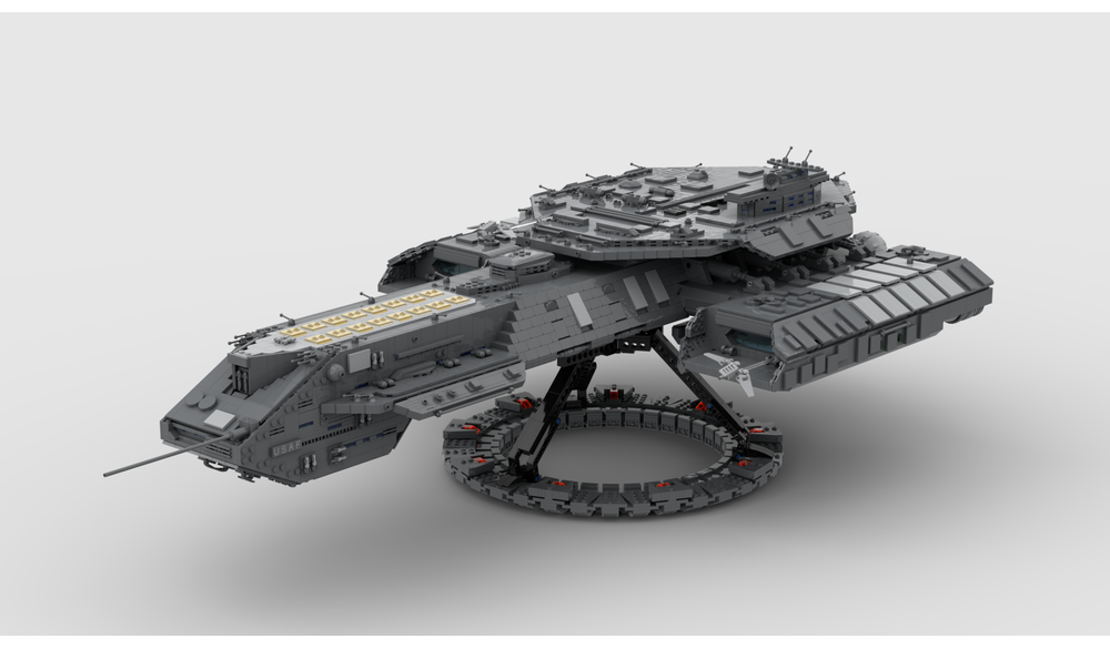 LEGO MOC USS Daedalus by Resqusto | Rebrickable - Build with LEGO