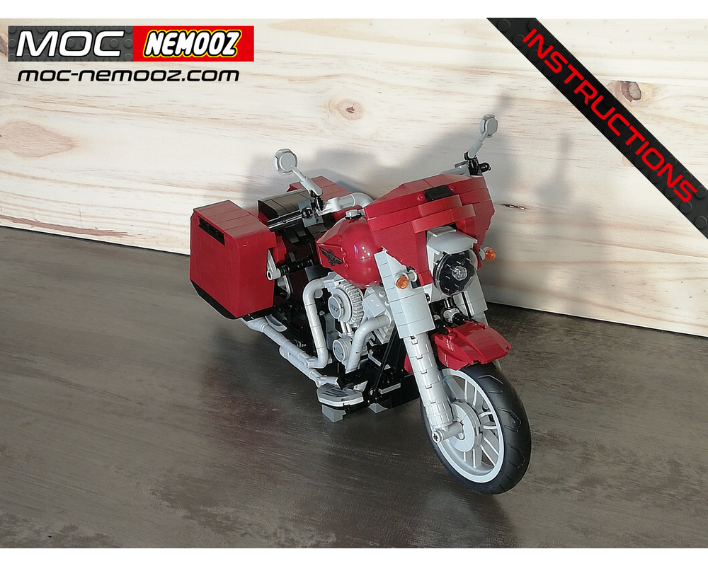 LEGO MOC HARLEY DAVIDSON Street Glide by MOC NEMOOZ Rebrickable