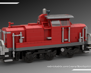 DLS201 LEGO® MOC, RhB 'Alpine Classic Pullman Express