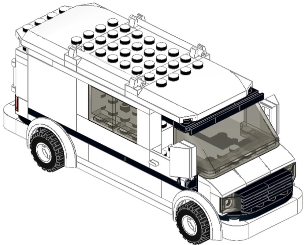 Monkey auditorium stream LEGO MOC VW Transporter H1L3 by e-Mich76 | Rebrickable - Build with LEGO