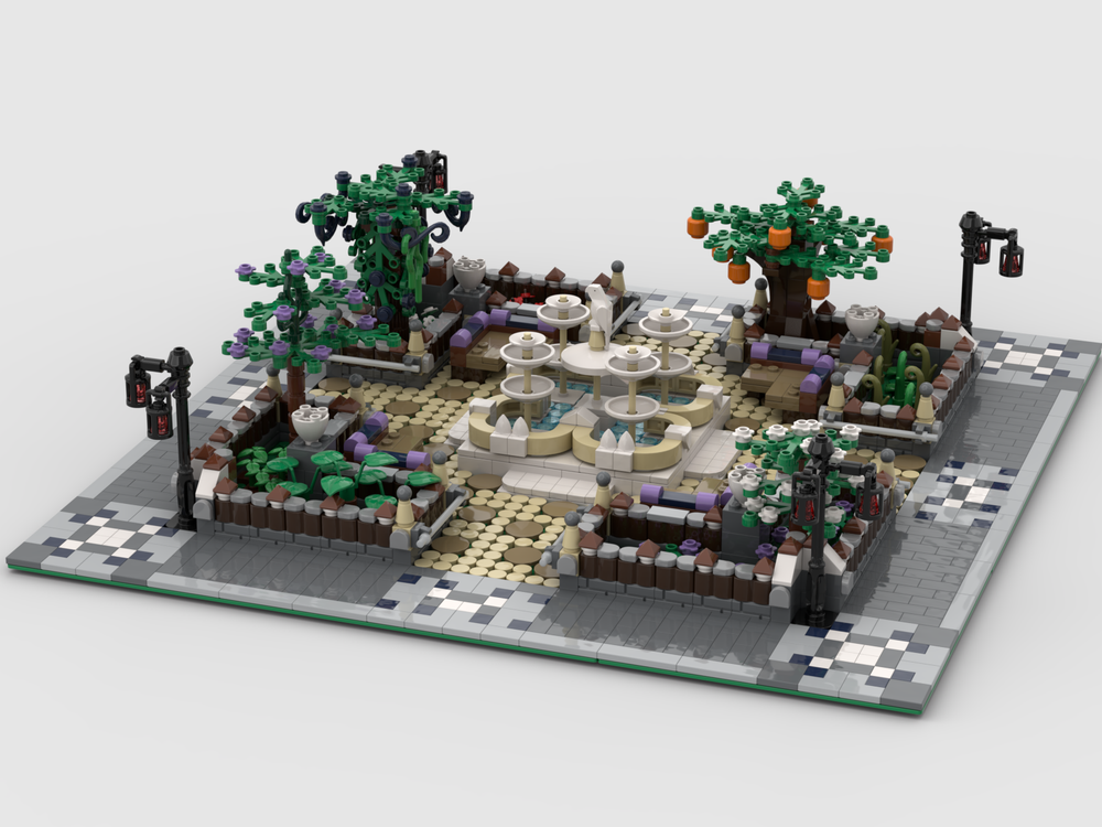 Våbenstilstand Betjening mulig Umoderne LEGO MOC Park with fountain by Huebre | Rebrickable - Build with LEGO