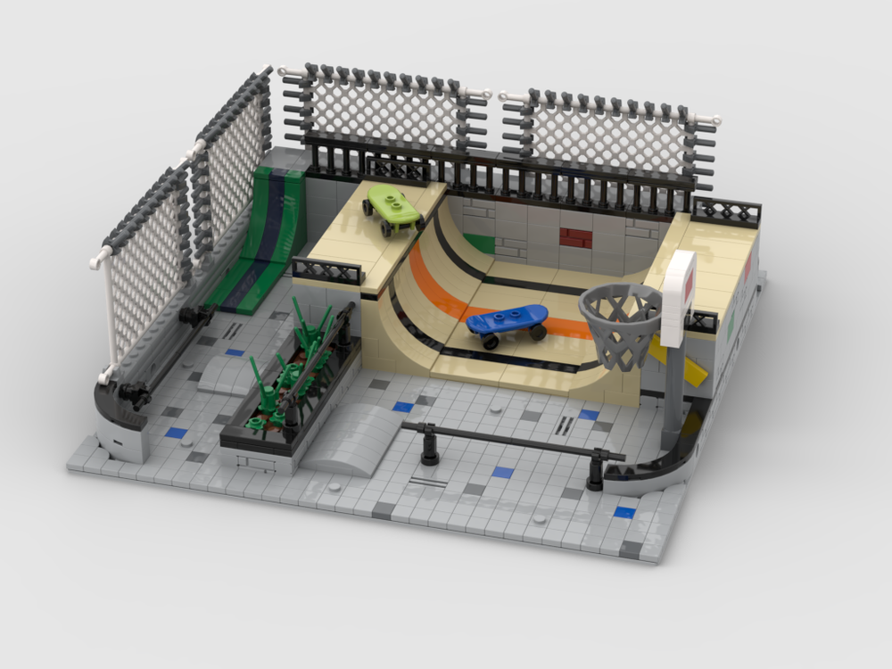 LEGO MOC Modular Skatepark by gabizon