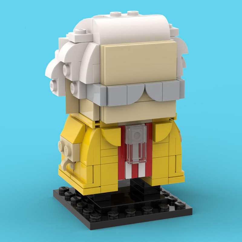 Legitimationsoplysninger sæt unse LEGO MOC Back to The Future Emmett 'Doc' Brown Brickheadz by  custominstructions | Rebrickable - Build with LEGO
