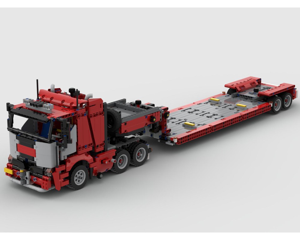 LEGO MOC Truck & Gooseneck Semitrailer 42098 C-Model by time-hh | Rebrickable - Build with LEGO