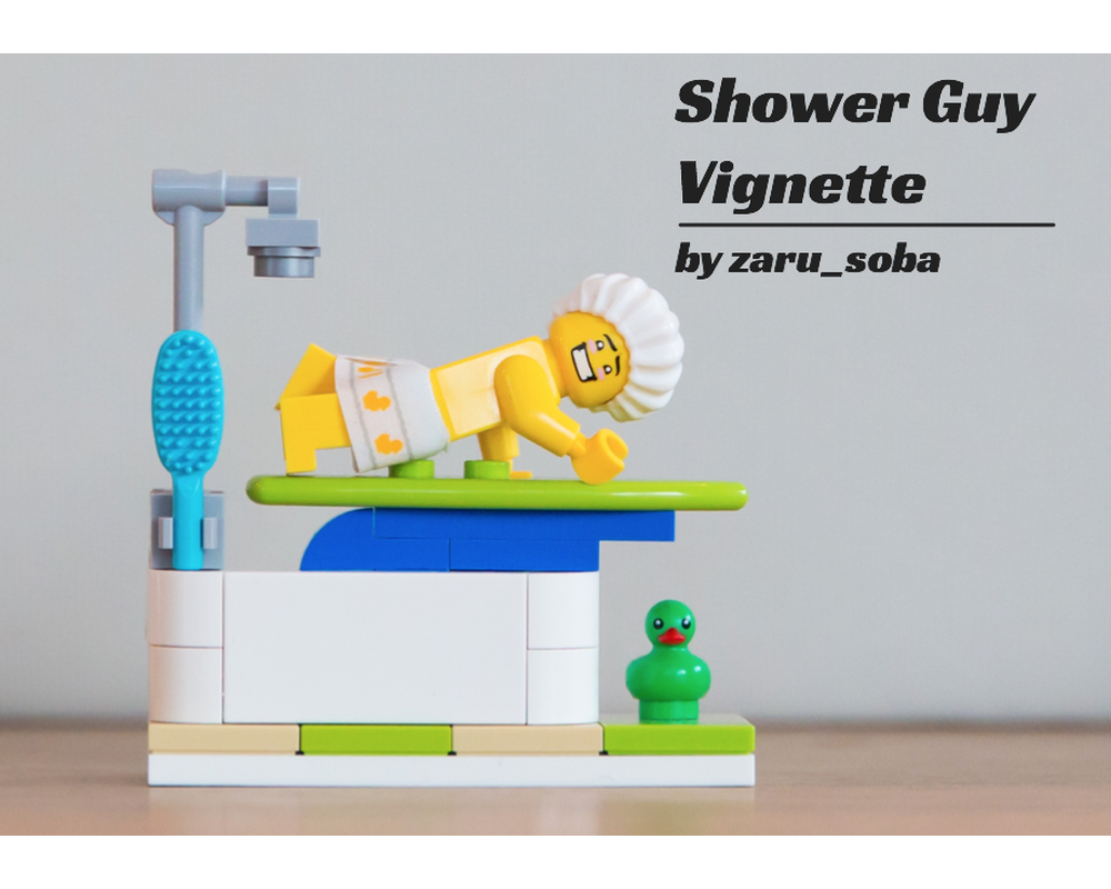 LEGO MOC Shower Guy by zaru_soba Rebrickable Build with LEGO