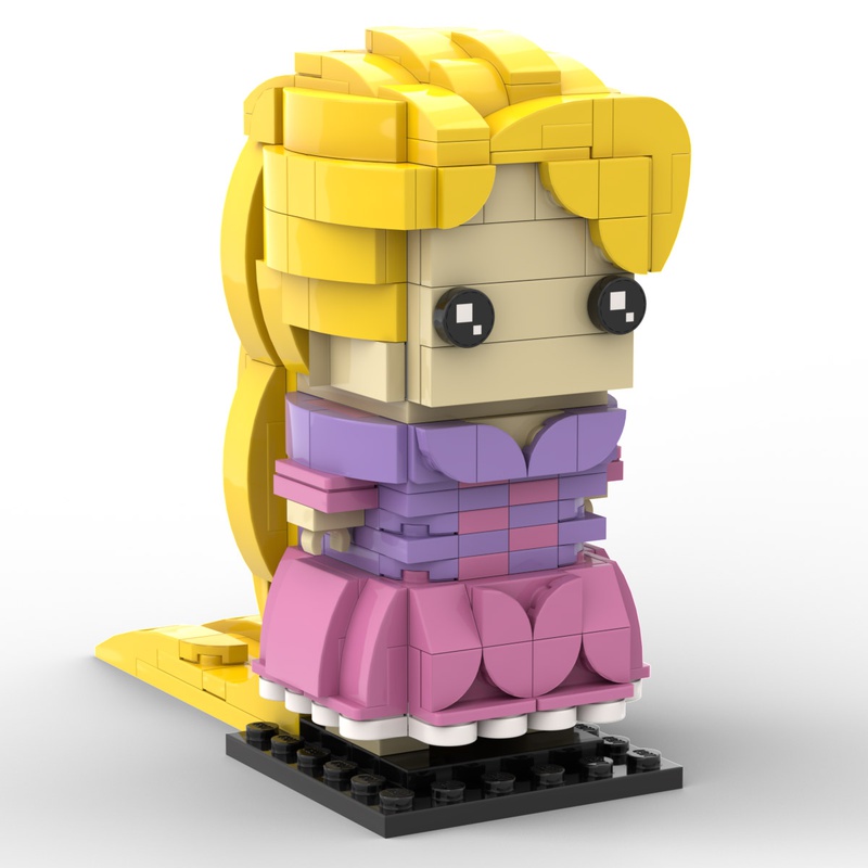 LEGO MOC Tangled Rapunzel Princess Brickheadz by