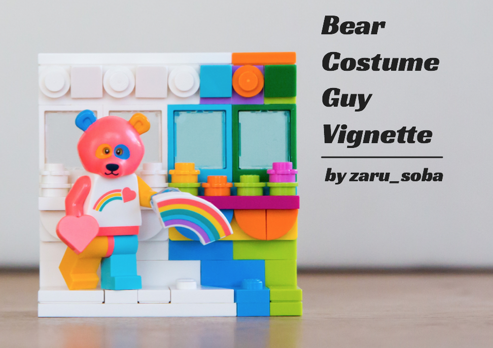 LEGO MOC Bear Costume Guy Vignette by zaru soba Rebrickable