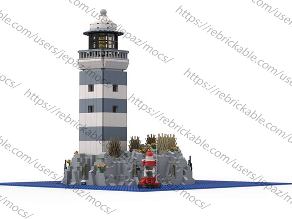 LEGO MOC-36003 Rocky Lighthouse by jepaz | Rebrickable - Build with LEGO