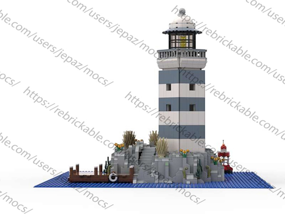 LEGO MOC-36003 Rocky Lighthouse by jepaz | Rebrickable - Build with LEGO