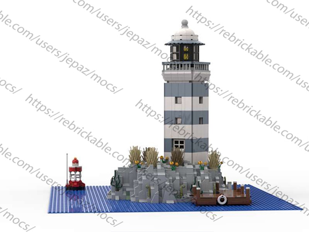 LEGO MOC-36003 Rocky Lighthouse by jepaz | Rebrickable - Build with LEGO
