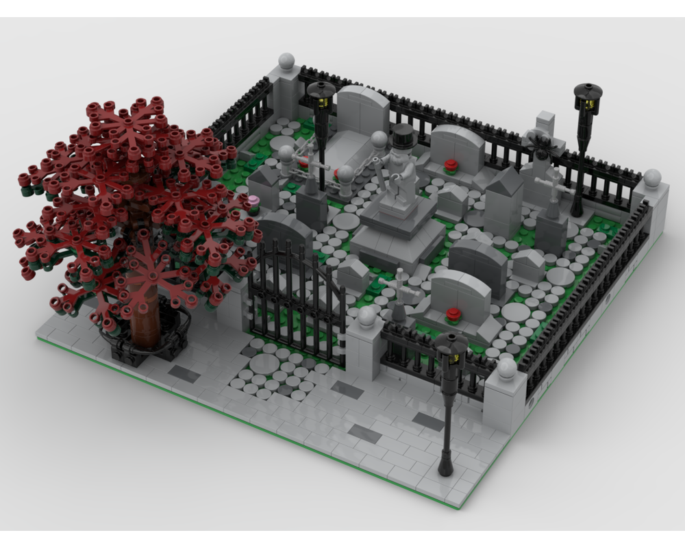 LEGO MOC Modular Cemetery by gabizon - Rebrickable - Build with LEGO