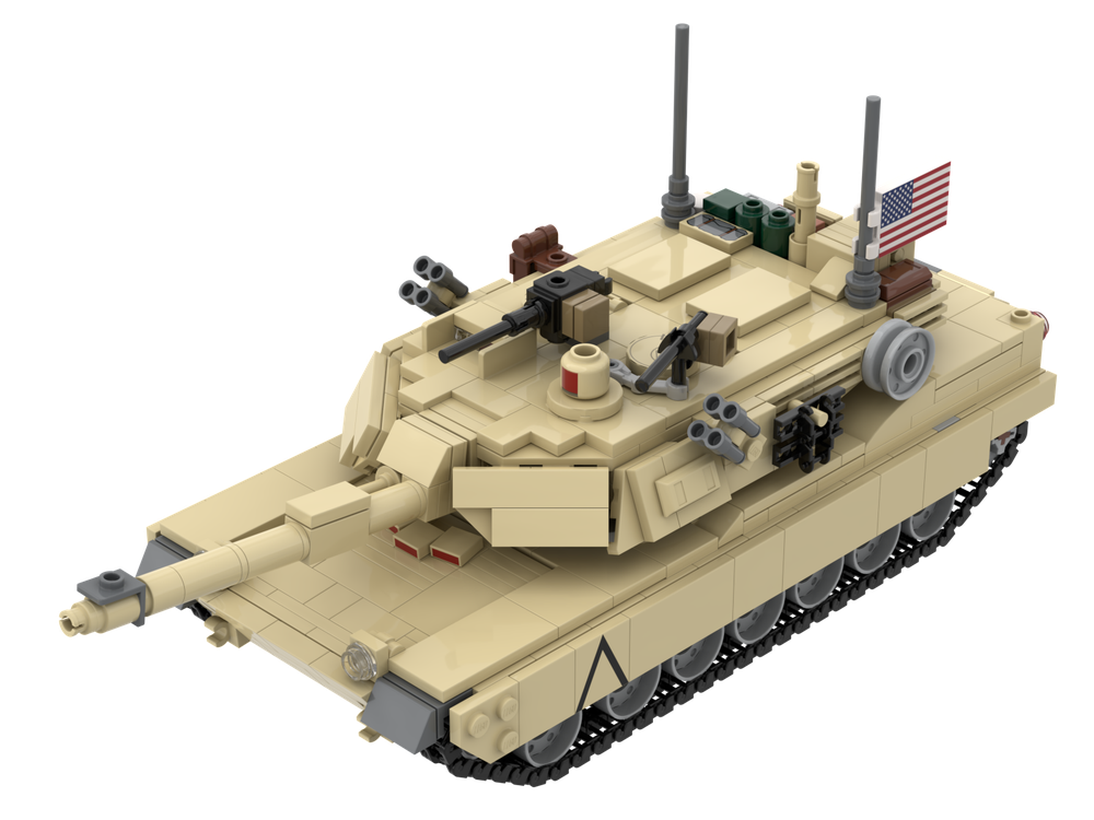LEGO MOC M1A2 Abrams Tank w/ interior by TOPACES