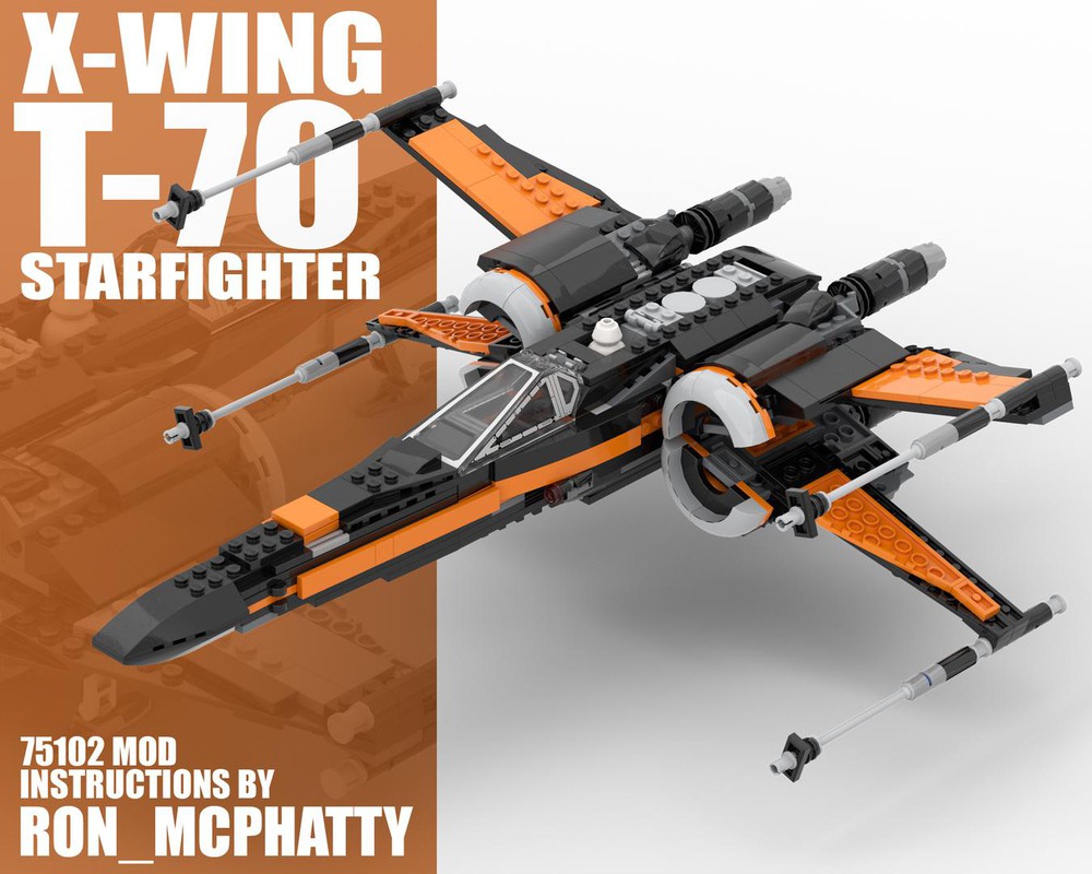 Lego Moc Poe Dameron S X Wing T 70 Set Mod By Ron Mcphatty Rebrickable Build With Lego