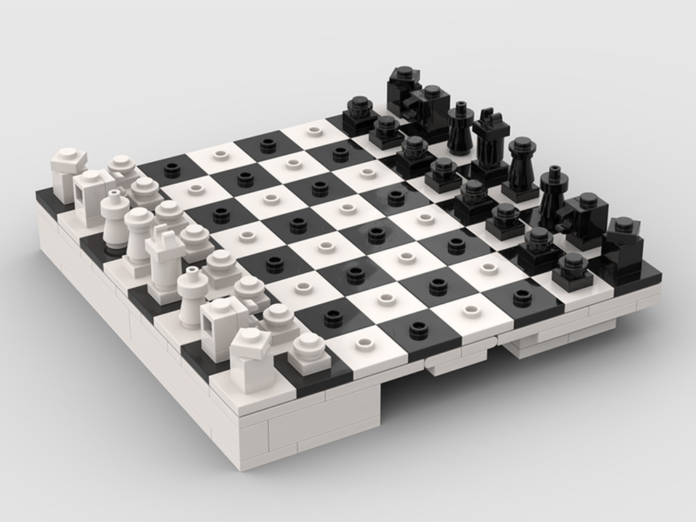 LEGO MOC Travel Chess Set by paldred | Rebrickable - Build with LEGO