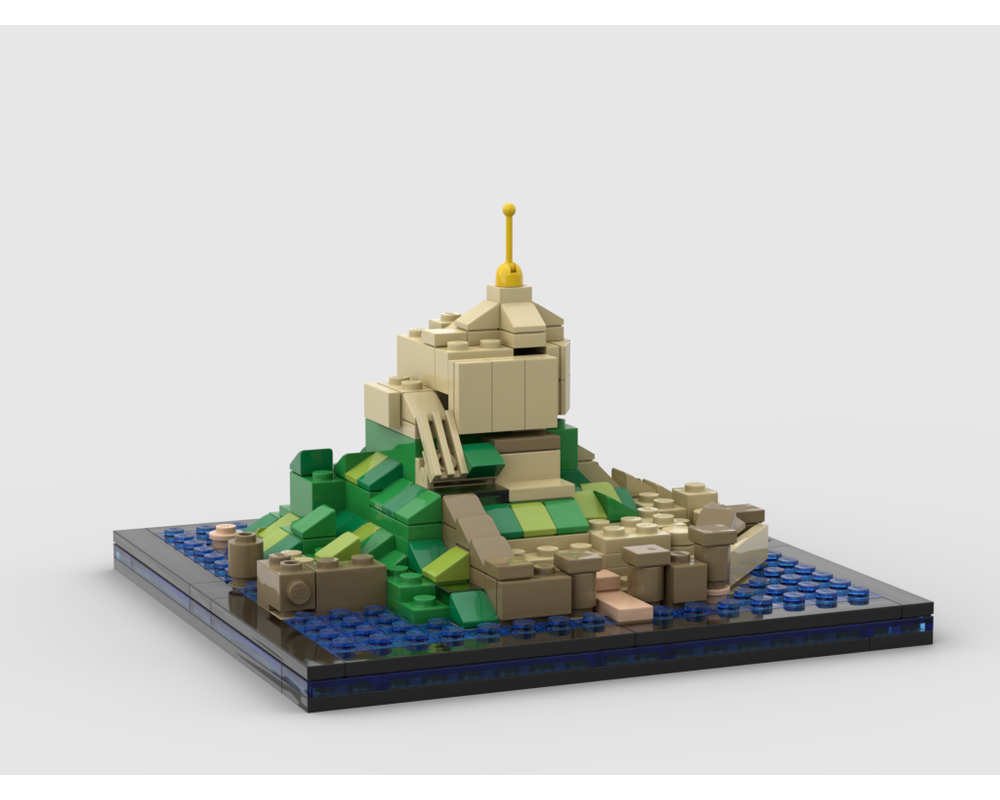 LEGO MOC Mont Saint Michel by Pluribus Rebrickable Build with LEGO