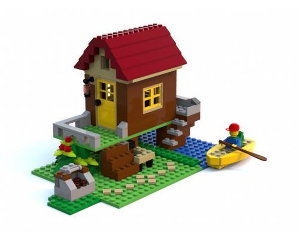 LEGO MOC3647 5766 Stilt House (Creator 2015) Rebrickable Build