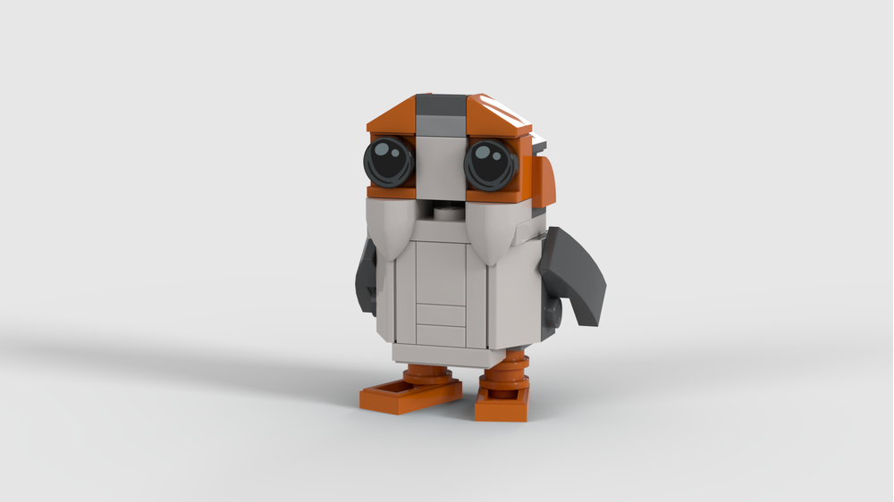 LEGO MOC Porg Midi Scale by 2bricksofficial Rebrickable Build with LEGO