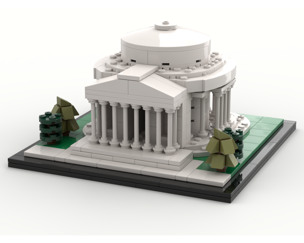 Lego Jefferson Memorial CUSTOM INSTRUCTIONS ONLY Washington D.C Architecture