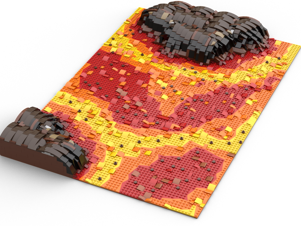 Pagar tributo habla Nublado LEGO MOC Mustafar Lava Scene by moeram | Rebrickable - Build with LEGO