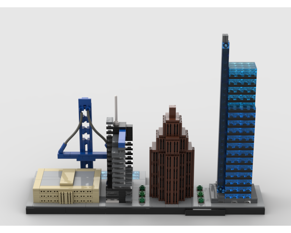 Lego Moc-36966 Philadelphia Skyline (architecture > Skylines 2020 