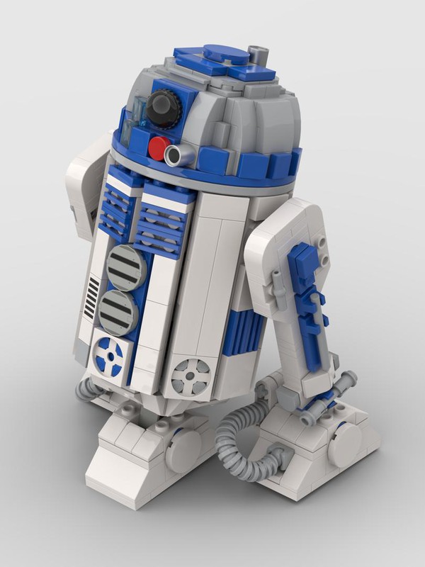 LEGO MOC R2-D2 Midsize build by DanSto and rounded head by TOPACES cgoss0 | Rebrickable Build with LEGO