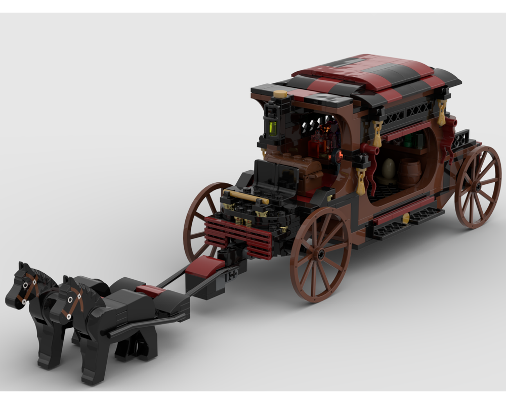 harry potter lego carriage instructions