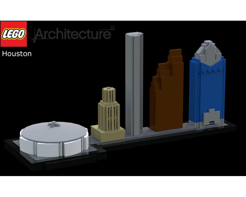 LEGO MOC Houston Skyline by TSK15 Rebrickable Build with LEGO