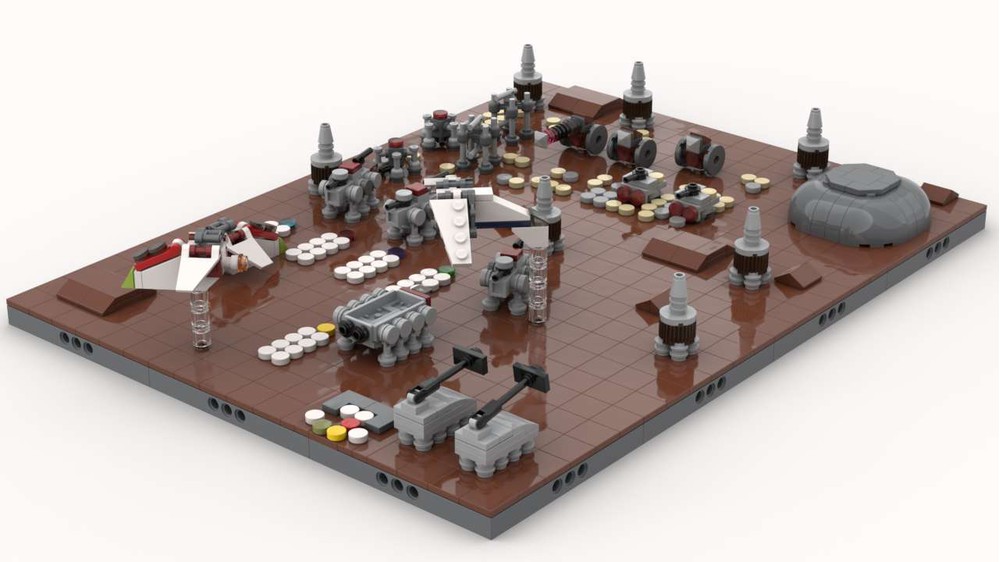 Lego Moc Micro Star Wars Battle Of Geonosis 1 By Meregt Rebrickable