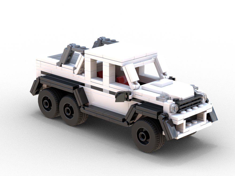 Lego Moc Mercedes Benz G Class Amg 6x6 By Studsandtubes Rebrickable Build With Lego