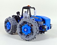 Tractor with Plow - LEGO Technic 42071 Alternate Build.