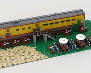 DLS201 LEGO® MOC, RhB 'Alpine Classic Pullman Express