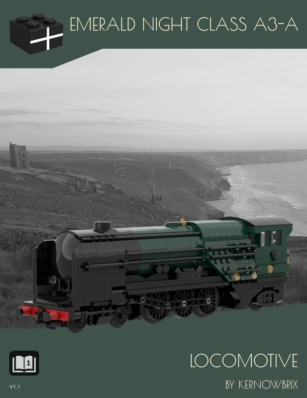 MOC Emerald Class A3-A Locomotive by KernowBrix | Rebrickable Build with