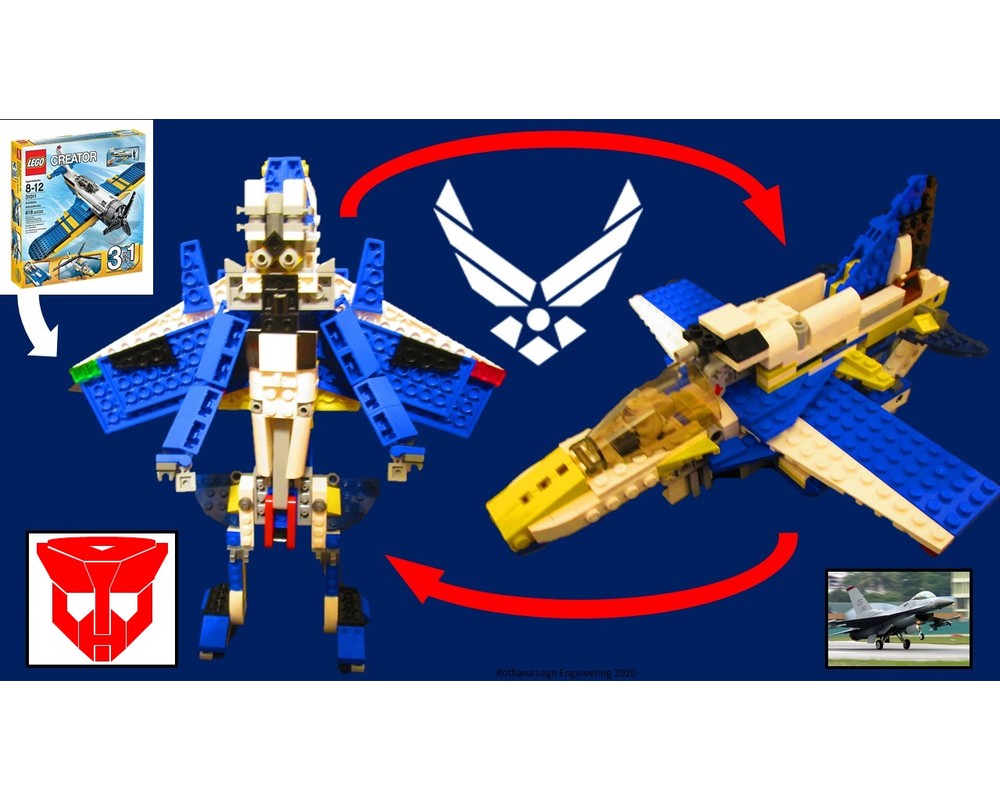 LEGO MOC 31011 alt. Jet transformer by Rothana LEGO Engineering